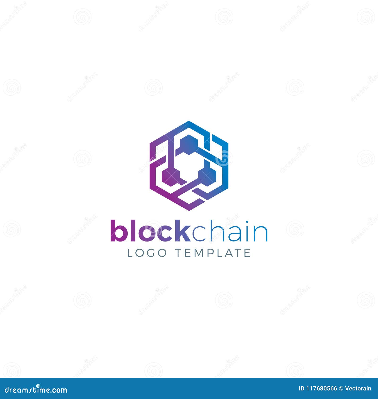 blockchain and cryptocurrency logo concept