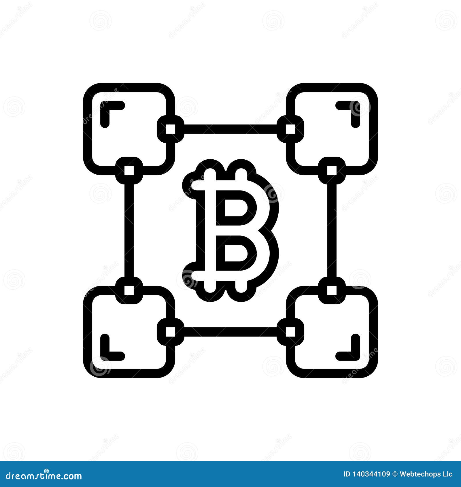 blockchain black and white