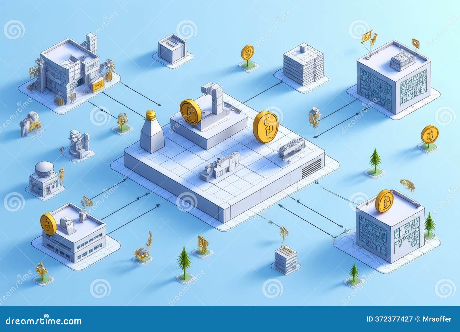 Blockchain Infrastructure Illustration - Cryptocurrency Networking Diagram  Stock Illustration - Illustration of speed, infrastructure: 372377427