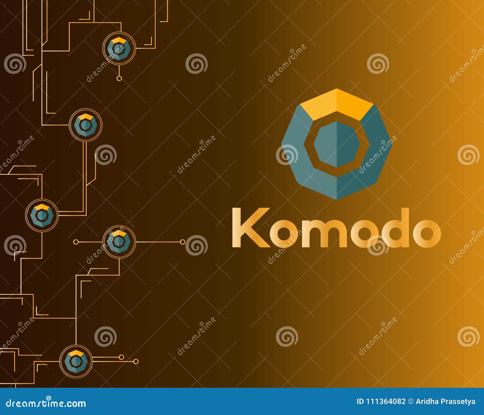 Blockchain Komodo Symbol Network Concept Finance ...