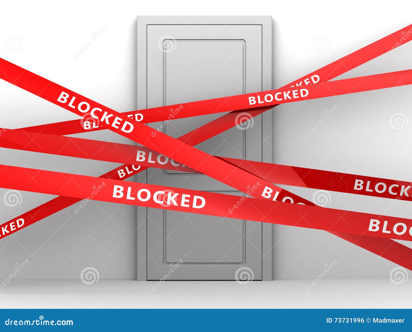 Blocked room stock illustration. Illustration of safety 73731996