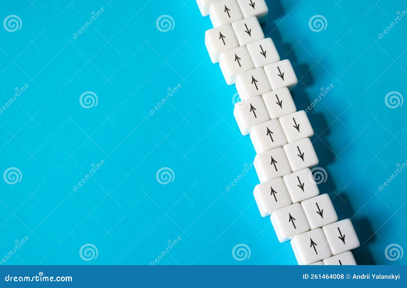 blocks with forward and backward arrows. work organization. movement and relocation. traffic. throughput. logistics and
