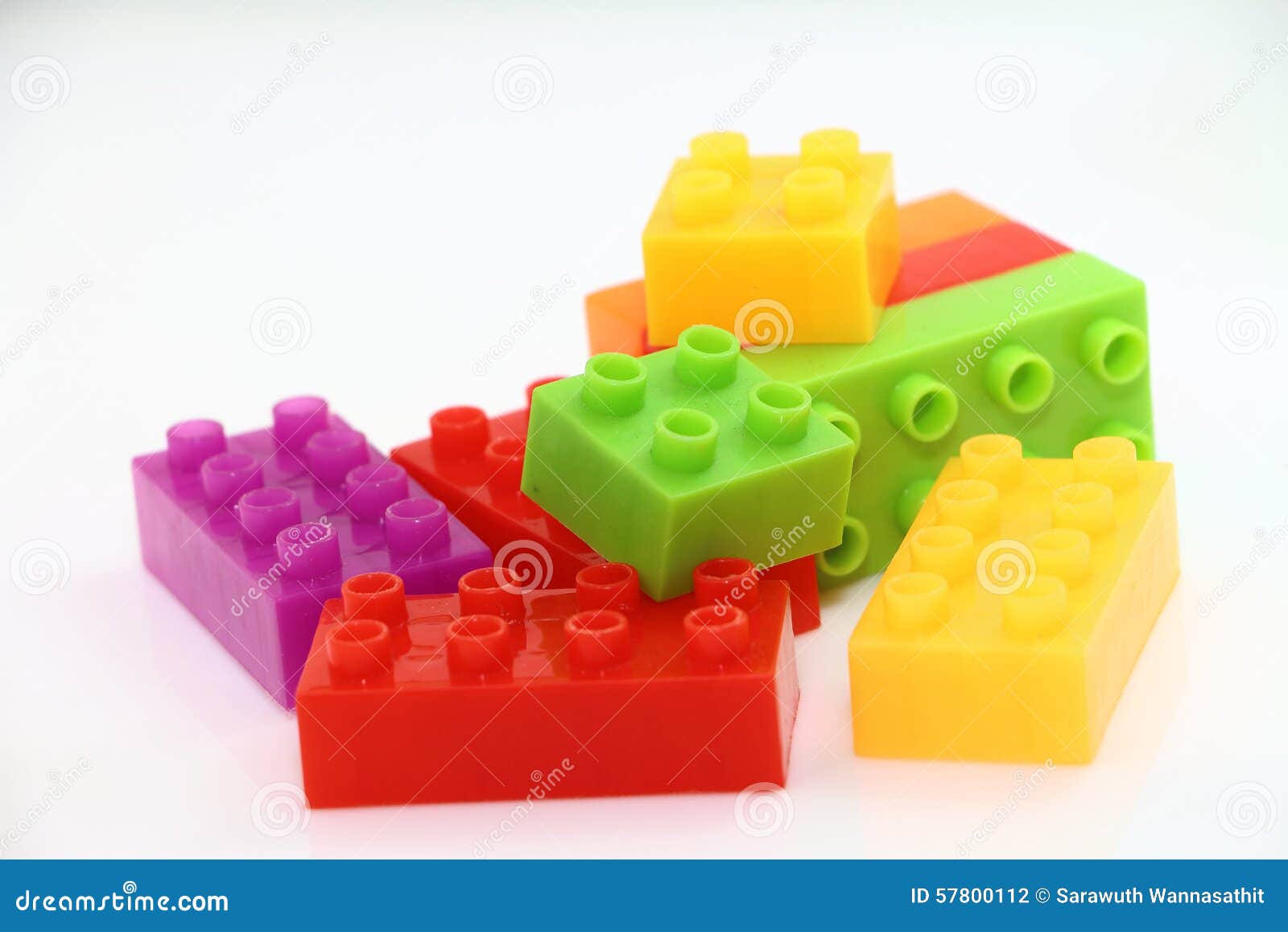Bloco de Lego. Bloco, brinquedo e jogo de Lego para a educação e o jogo da criança