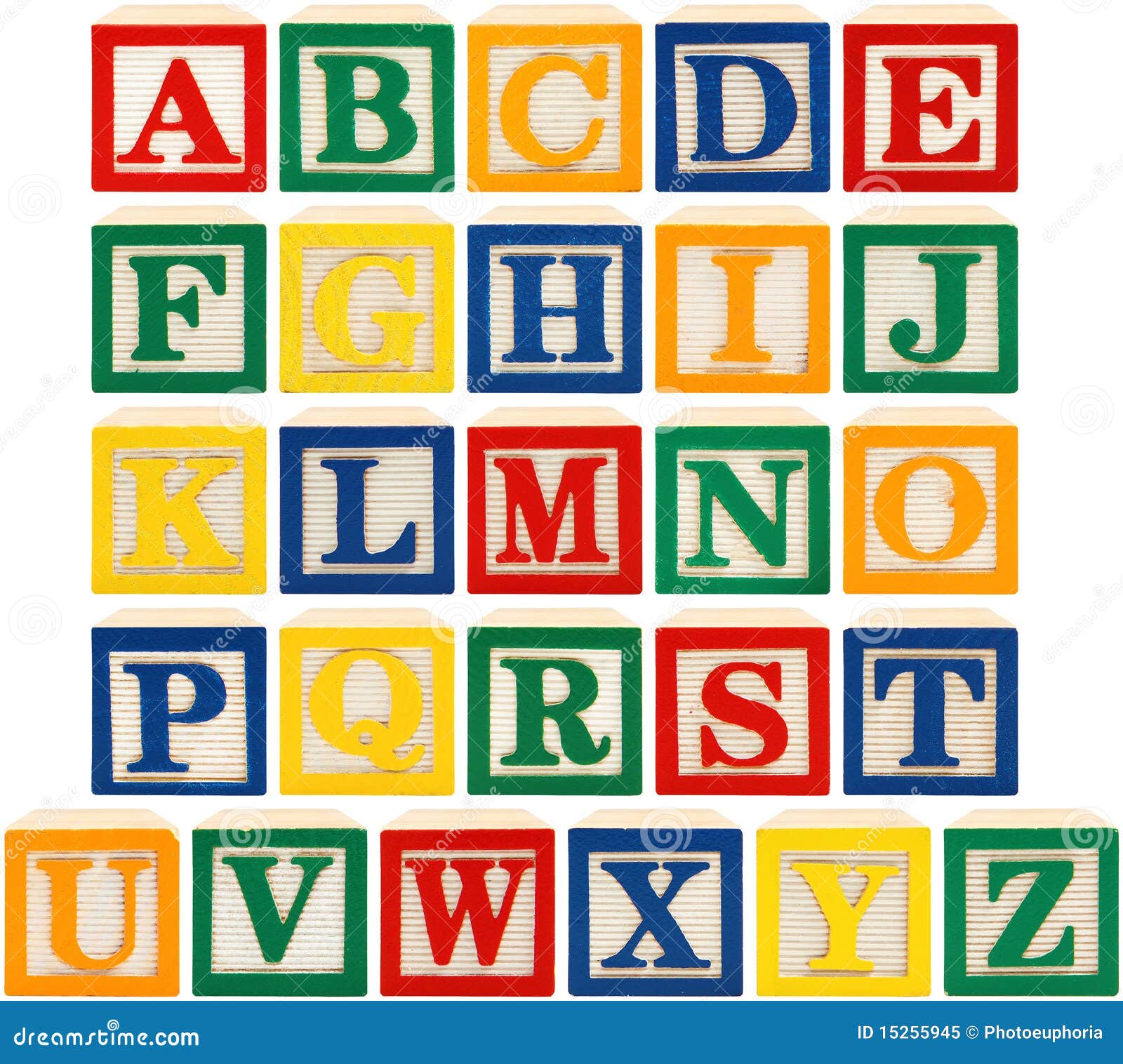 Blocs d'alphabet image stock. Image du blocs, fond, viewpoint 15255945