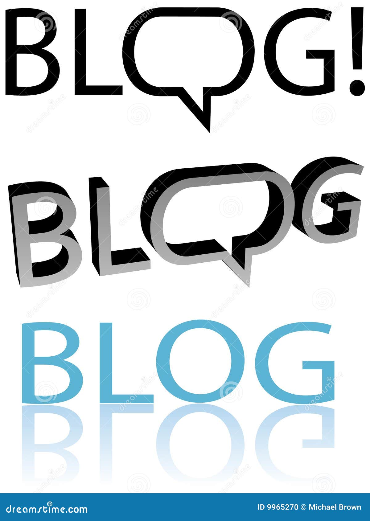 blog! blogger speech bubble balloon copyspace
