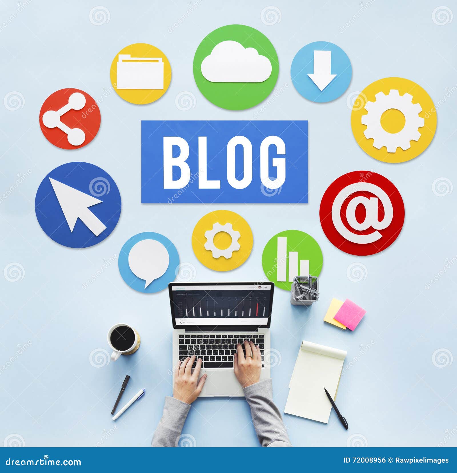 blog blogging content website online concept