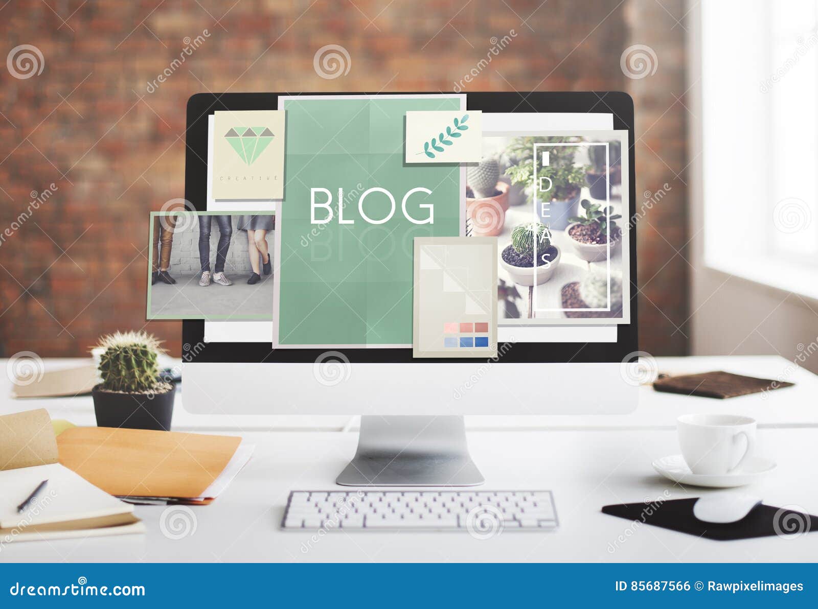 blog blogging ideas icons graphic concept