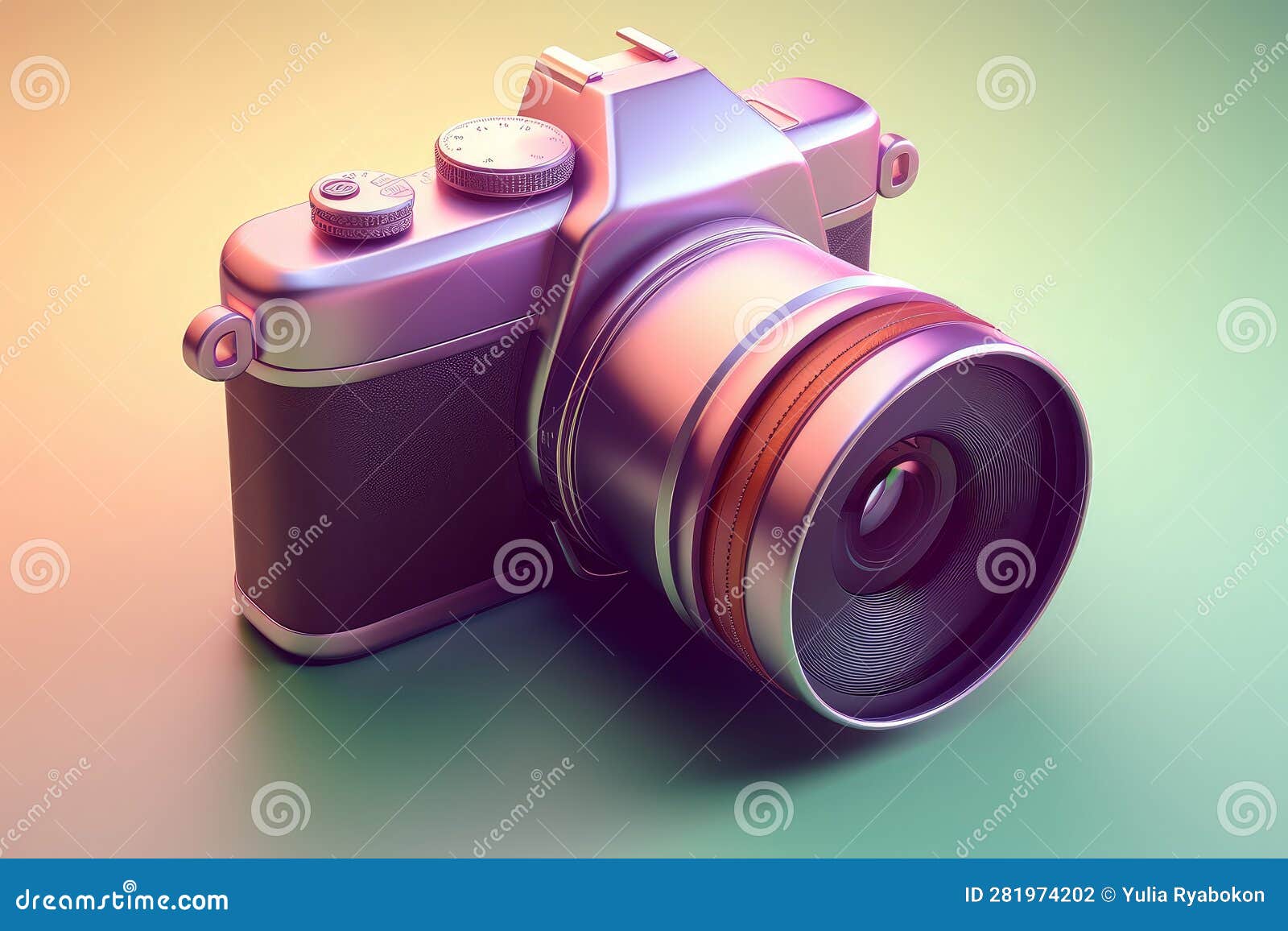 Blogger Camera Equipment. Generate Ai Stock Illustration Illustration