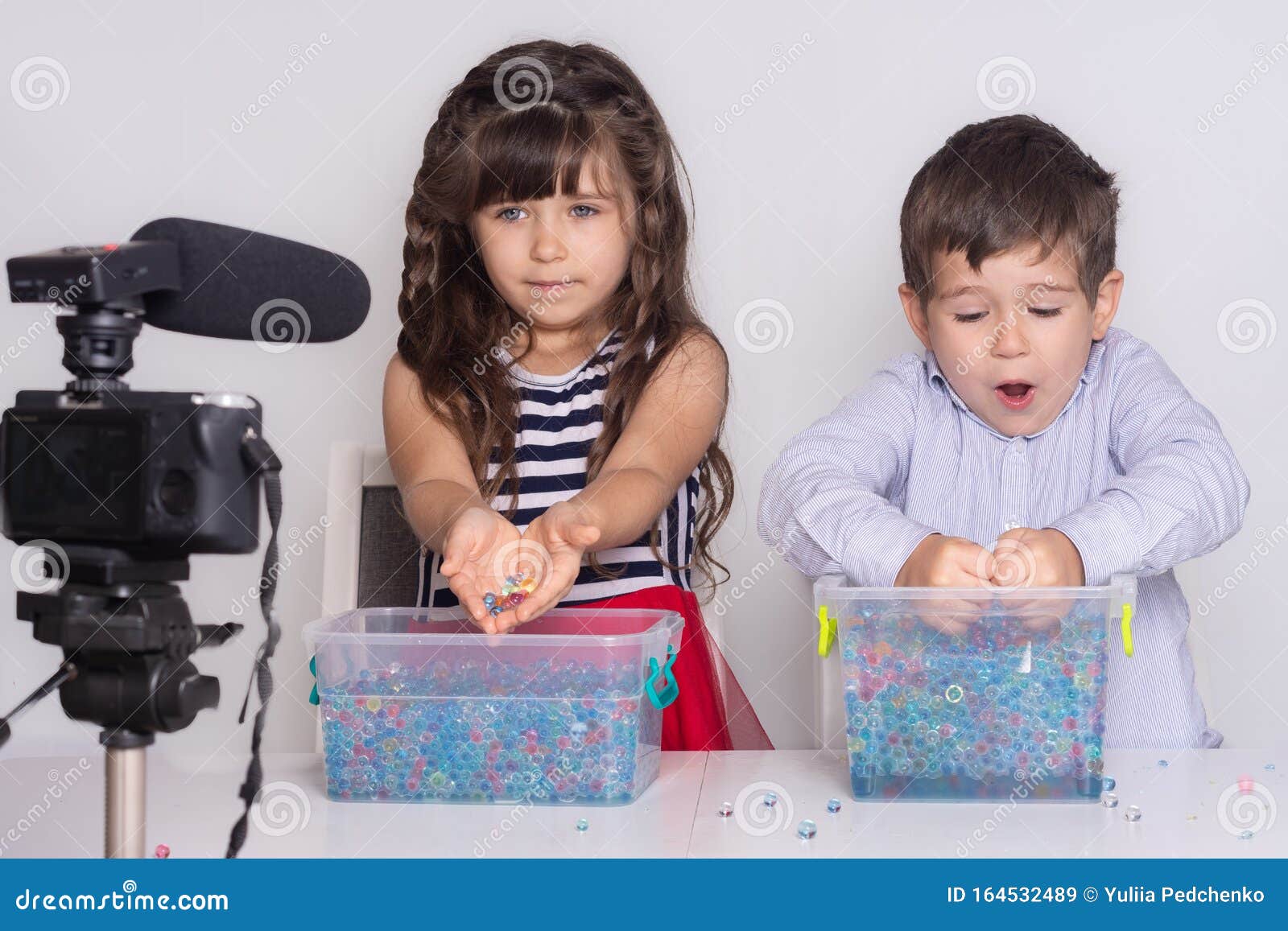 Blogger Kid Posing In Front Of Camera For Recording Homemade Video To Vlog Children Make Vlog For Social Media Channel Blogging Stock Image Image Of Blog Computer 164532489