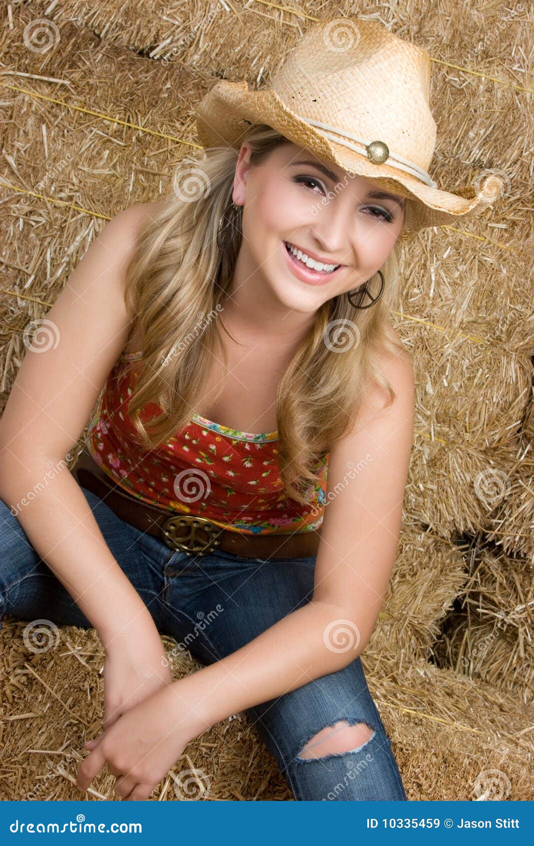 Blond Cowgirl Stock Image Image Of Teen Pretty Woman 10335459 