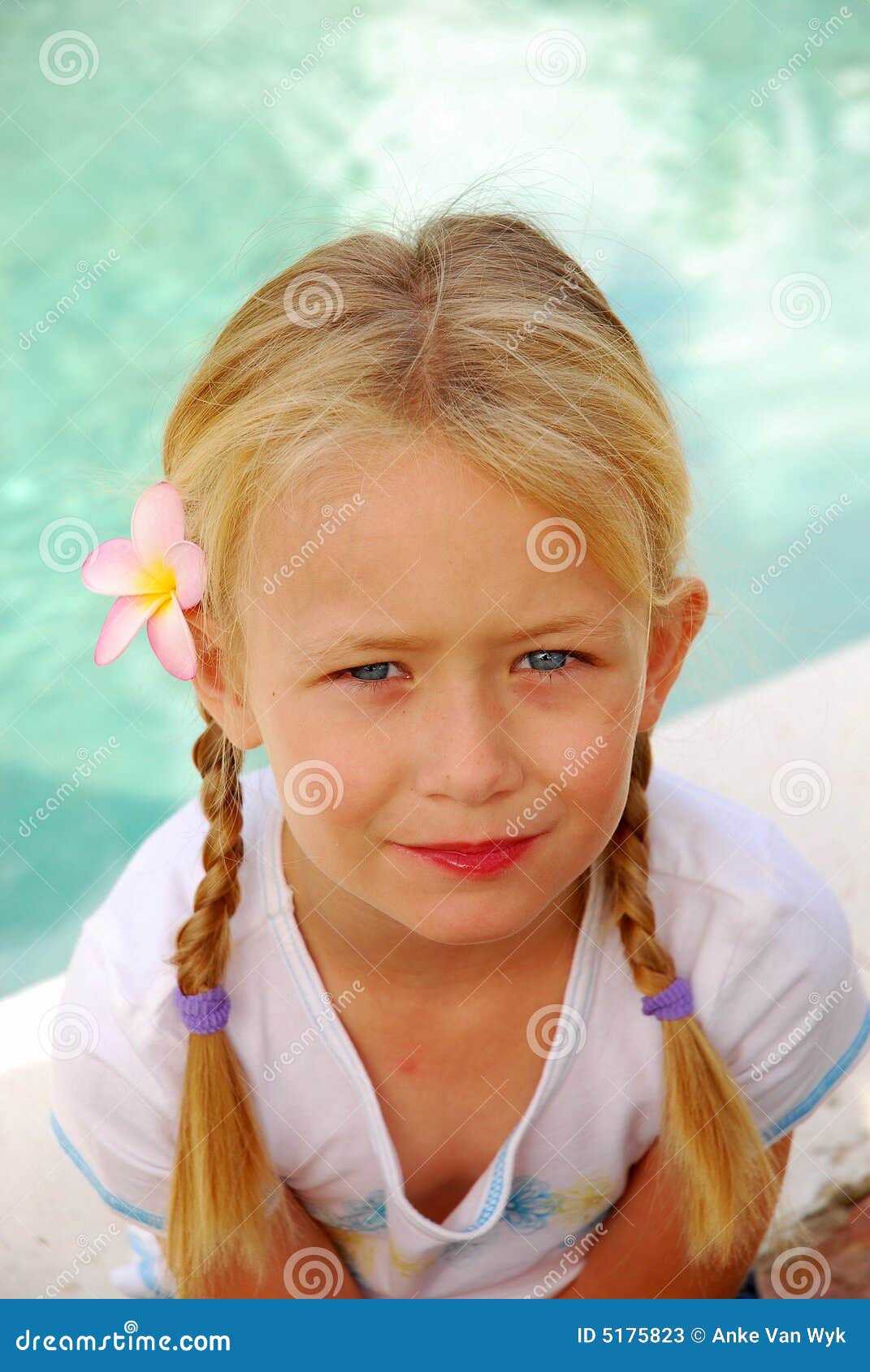 Blond Girl With Pigtails Stock Photos - Image 5175823-2647