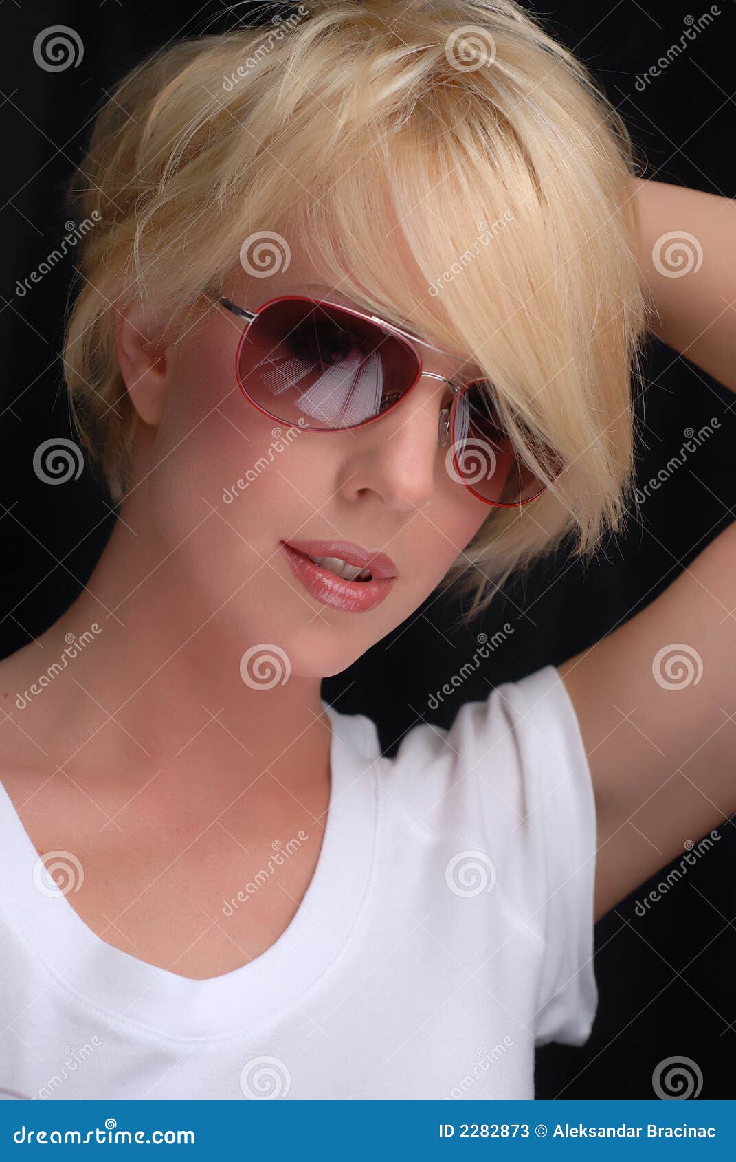 Blond Girl With Sunglasses Stock Photos - Image: 2282873