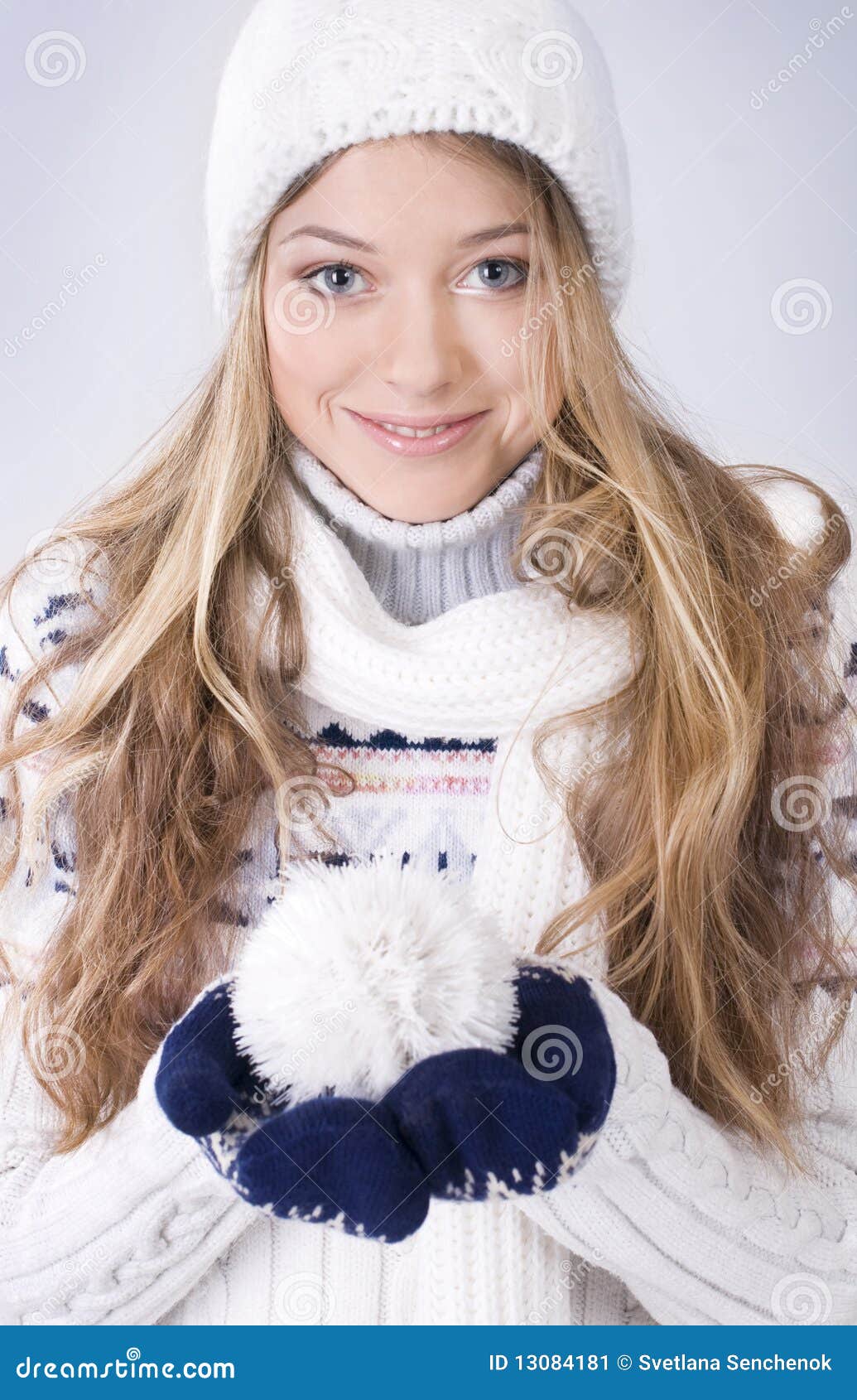 Blond Girl in Winter Clothing Stock Image - Image of attractive, hair ...