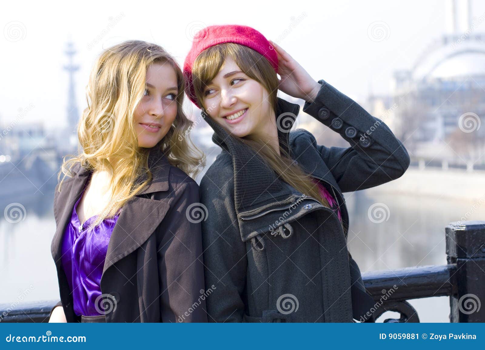 Blonde And Brunette Stock Image Image Of Human Spring 9059881