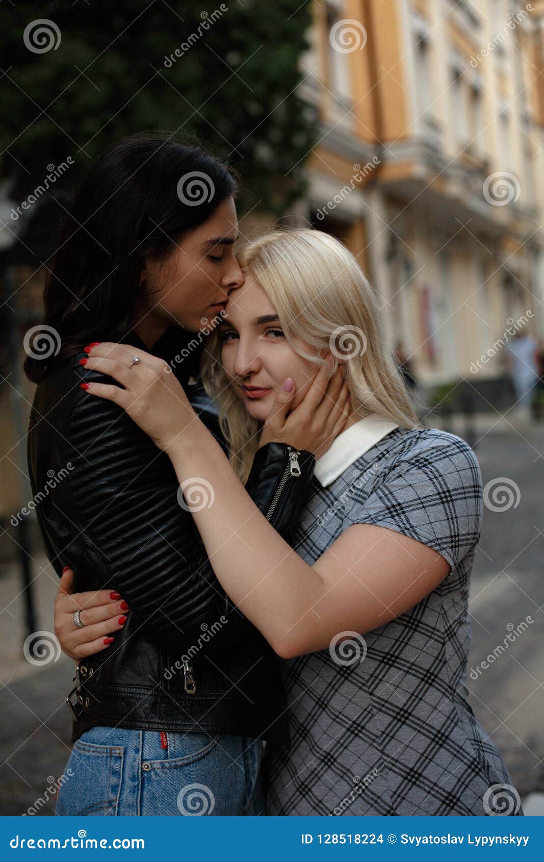 Blonde And Brunette Lesbians