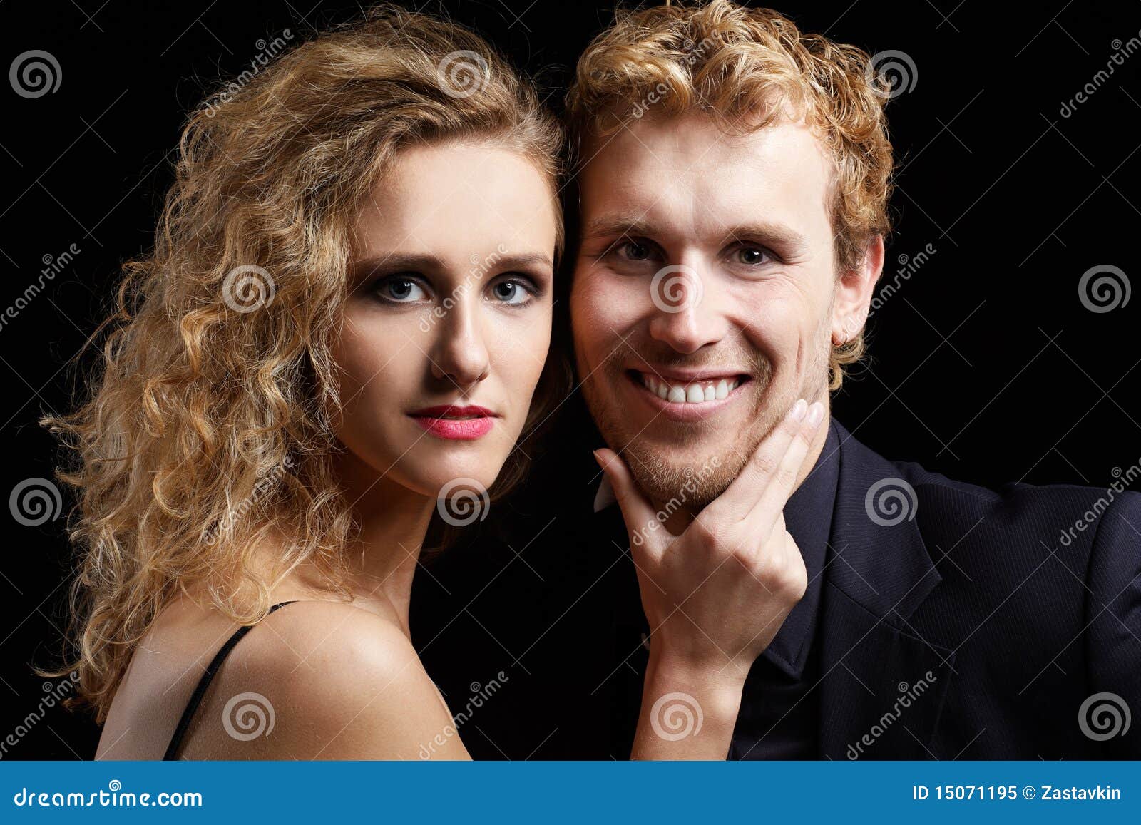 Blonde couple stock image. Image of girl, bristle, lovers - 15071195
