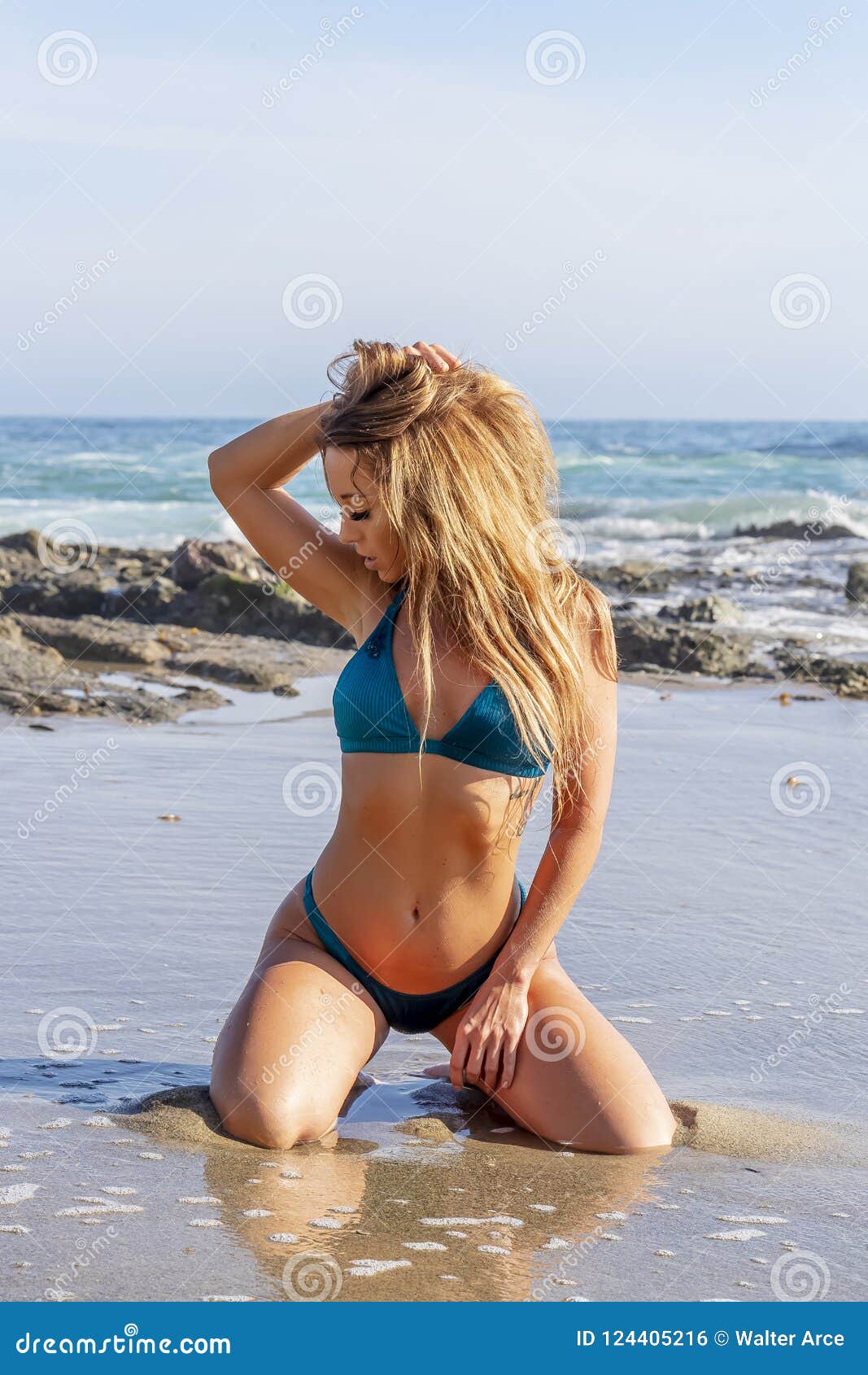 22,055 Beautiful Blonde Woman Bikini Stock Photos picture