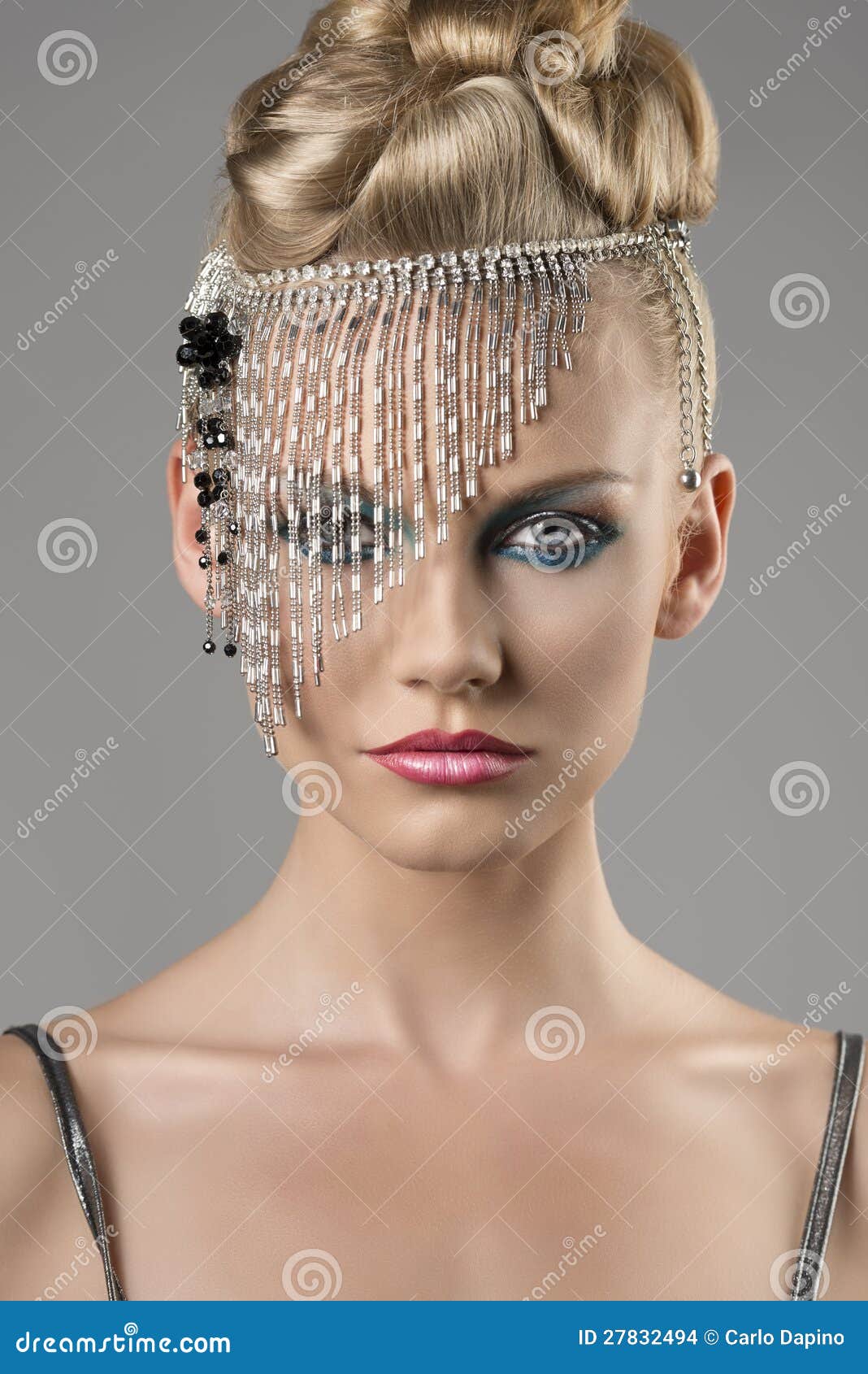 Blonde Girl With Indian Accessory Stock Images - Image 