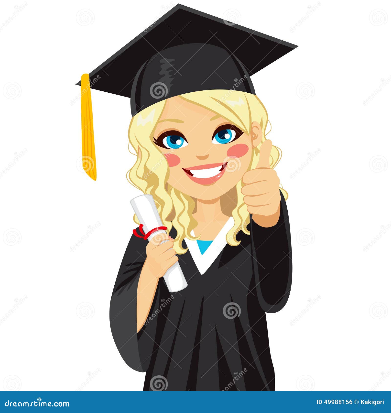 Blonde Graduation Girl stock vector. Illustration of graduated - 49988156 Blonde Graduation Girl stock vector. Illustration of graduated - 49988156