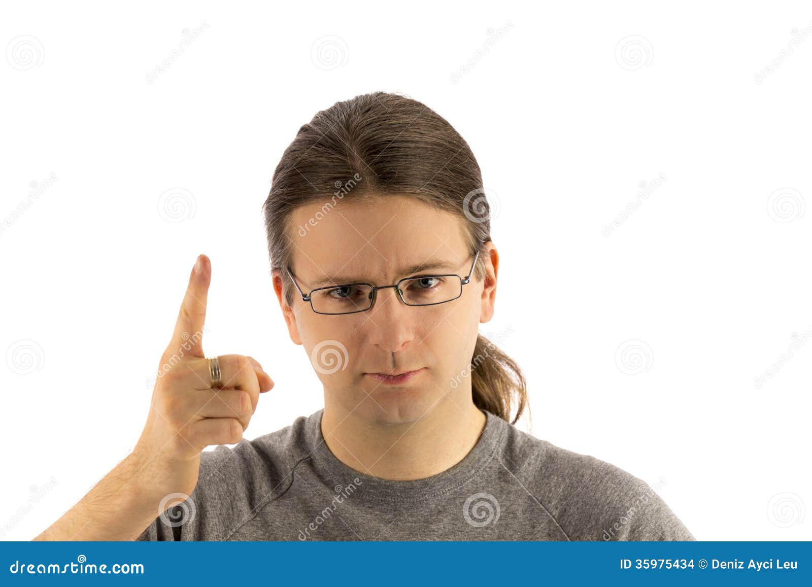 Blonde Man with an Angry Look Stock Photo Image of people, young