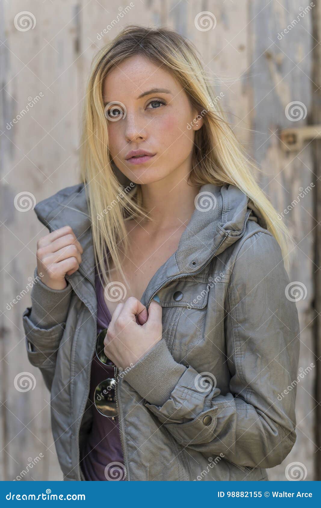 Blonde Model Posing Outdoors Stock Image Image Of Holiday Caucasian 98882155