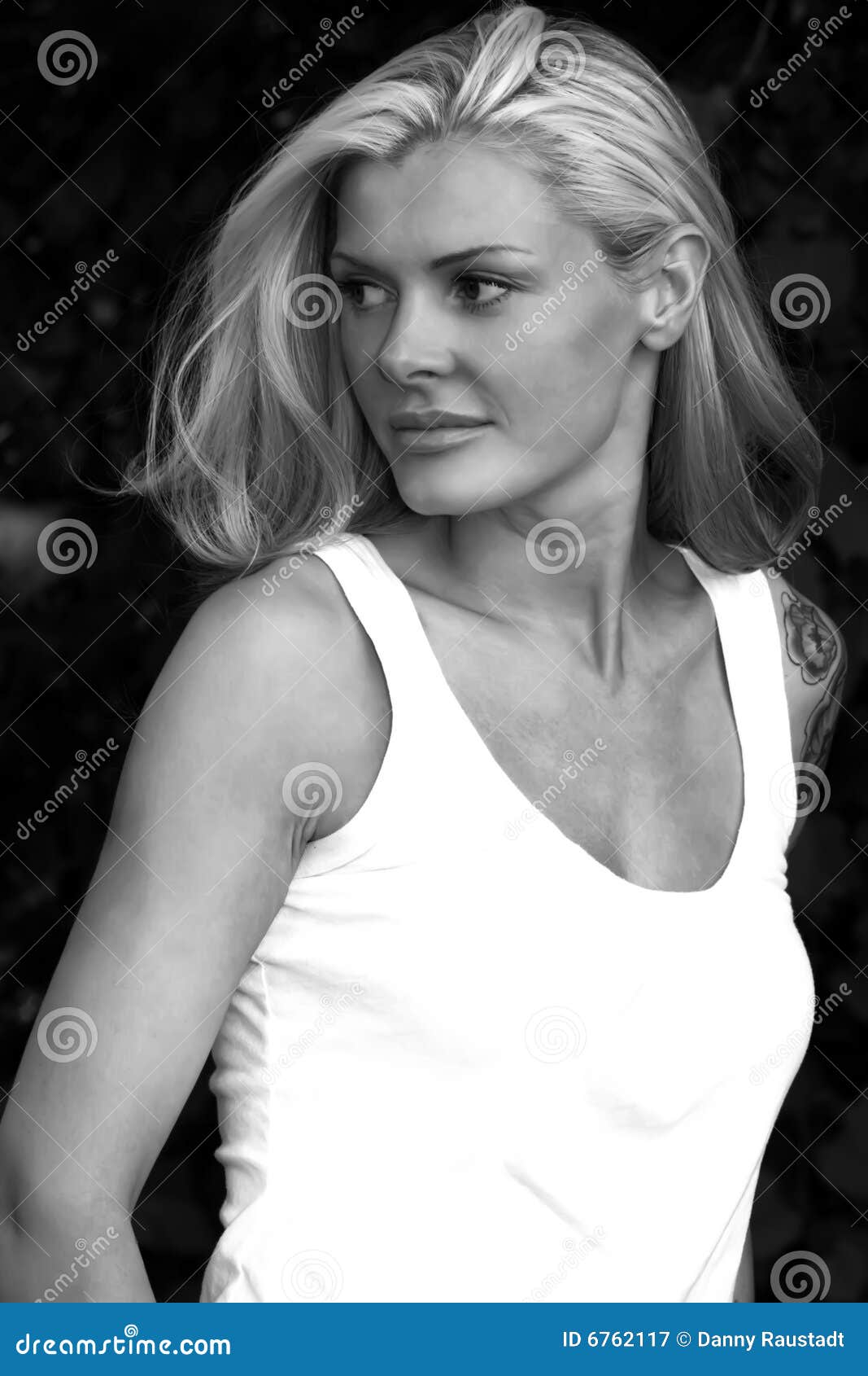 Blonde with Tattoo stock image. Image of hair, caucasian - 6762117