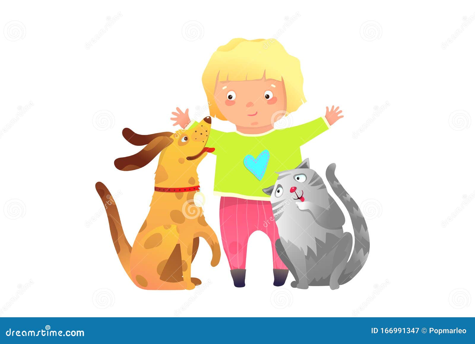 Blonde Toddler Girl Hugging Cat and Dog Playing Together Happy Friends. Stock Vector - Illustration of graphic, hugging: 166991347 Blonde Toddler Girl Hugging Cat And Dog Playing Together Happy Friends. Stock Vector - Illustration Of Graphic, Hugging: 166991347