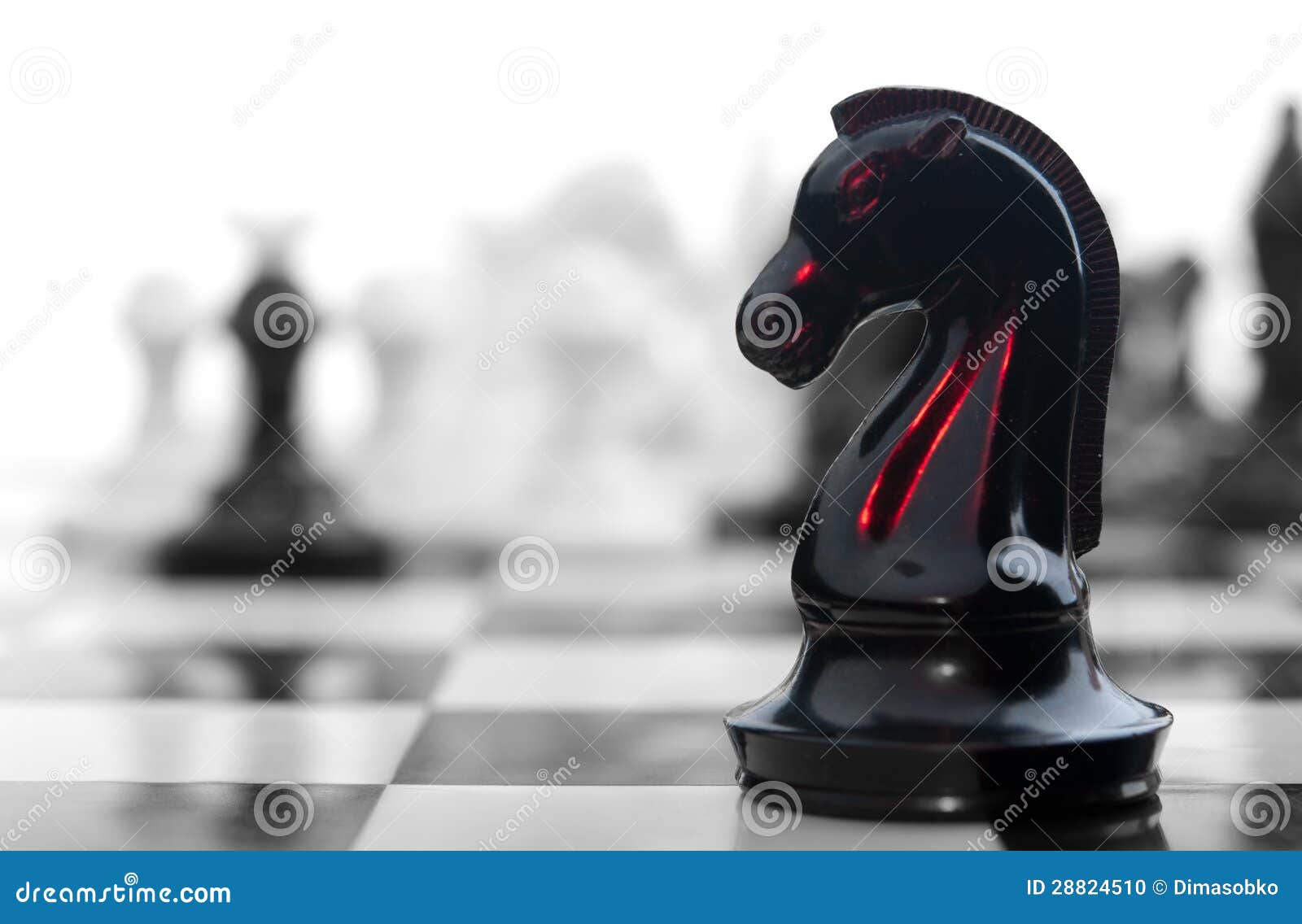 Blood Chess Knight Stock Photo - Image: 28824510