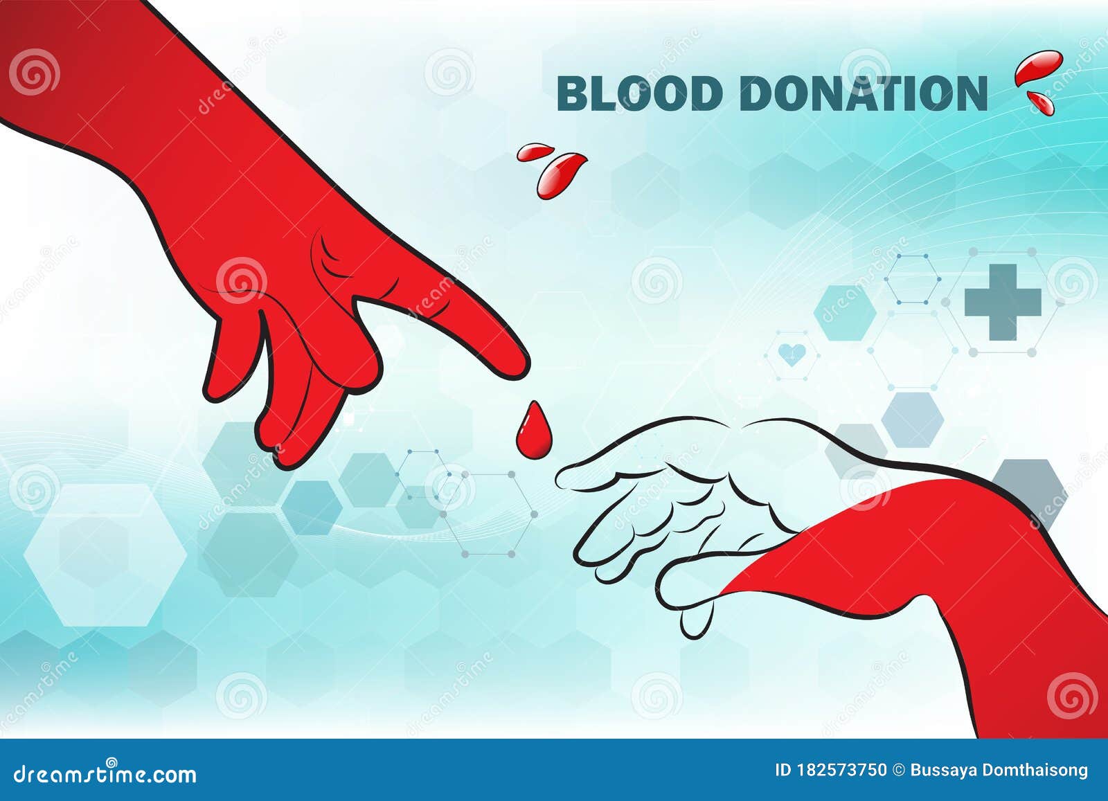 Blood Donation Design. Creative Donor Poster and Cute Character. Blood  Donor Banner. Red Drop Stock Vector - Illustration of graphic, drip:  182573750