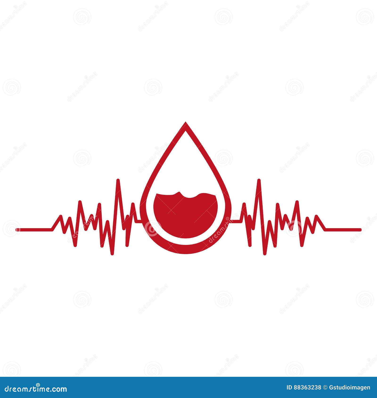 Blood Donation Campaign Emblem Stock Vector Illustration Of Medical Concept 88363238