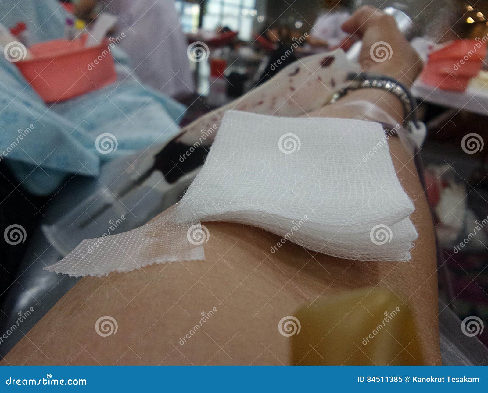 Blood donation stock image. Image of blood, bandage, wrapped 84511385