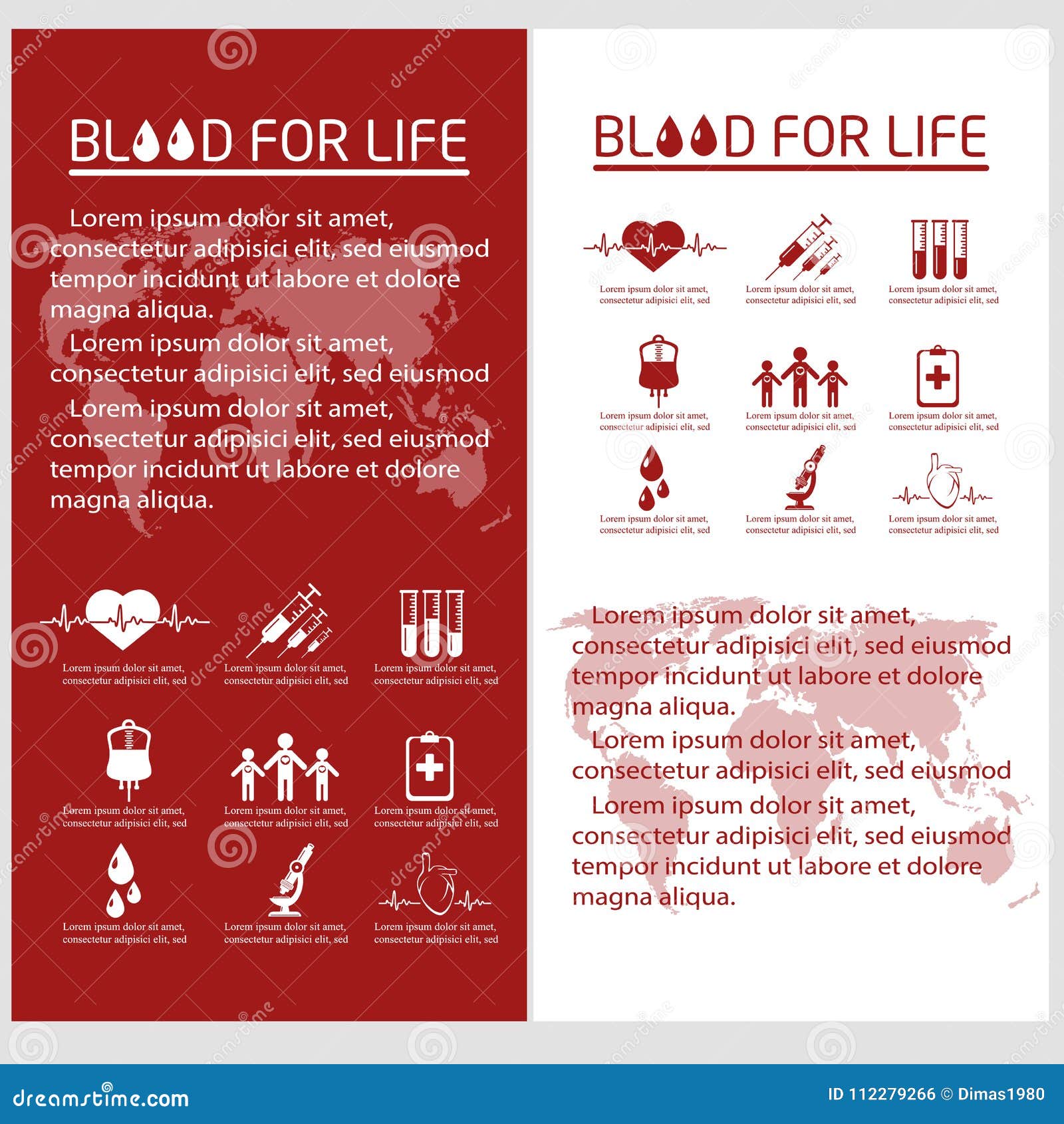 Blood Donor Flyer Design Template Stock Illustration Illustration Of Concept Charity 112279266