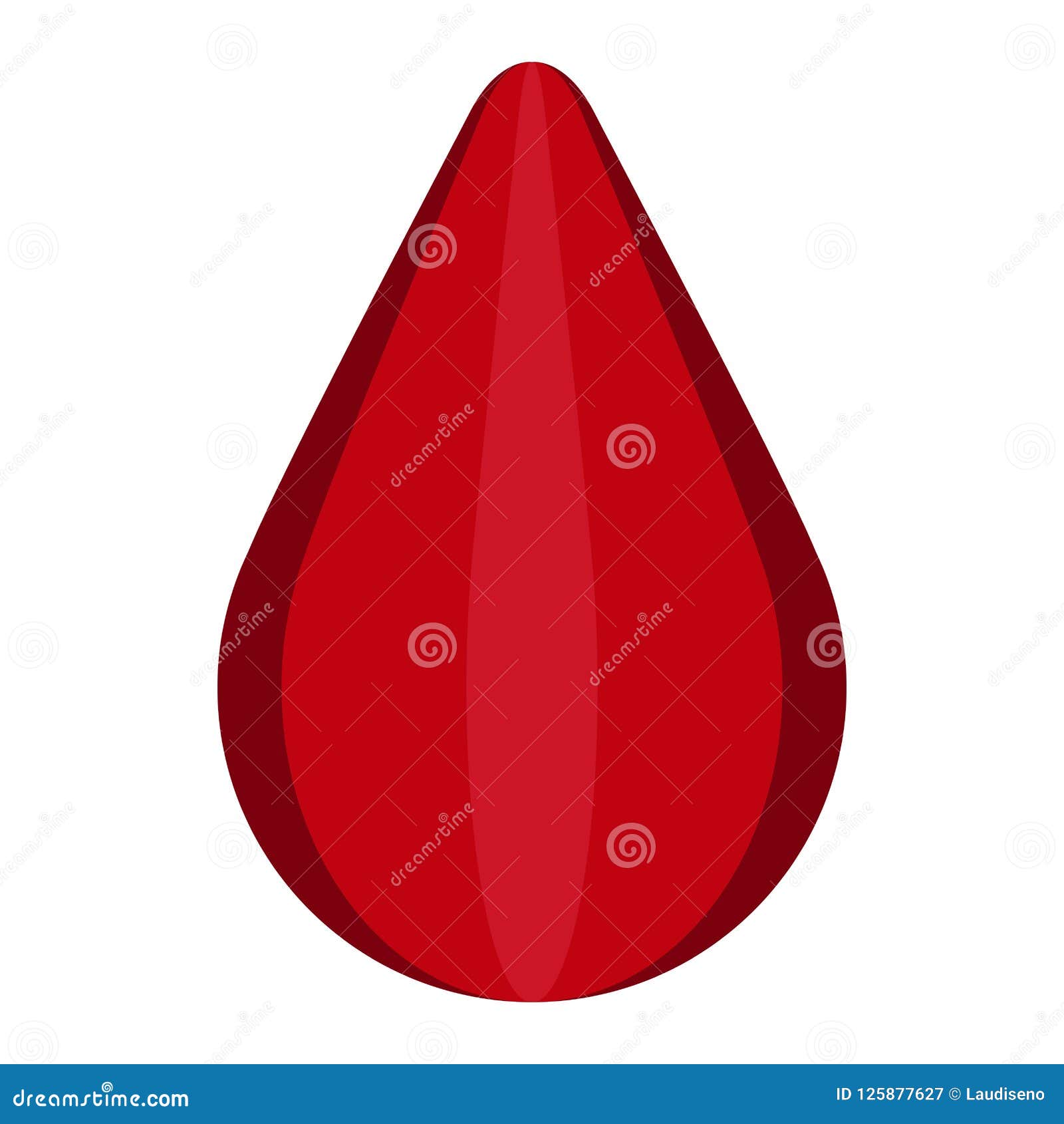 Blood drop icon stock vector. Illustration of bright 125877627