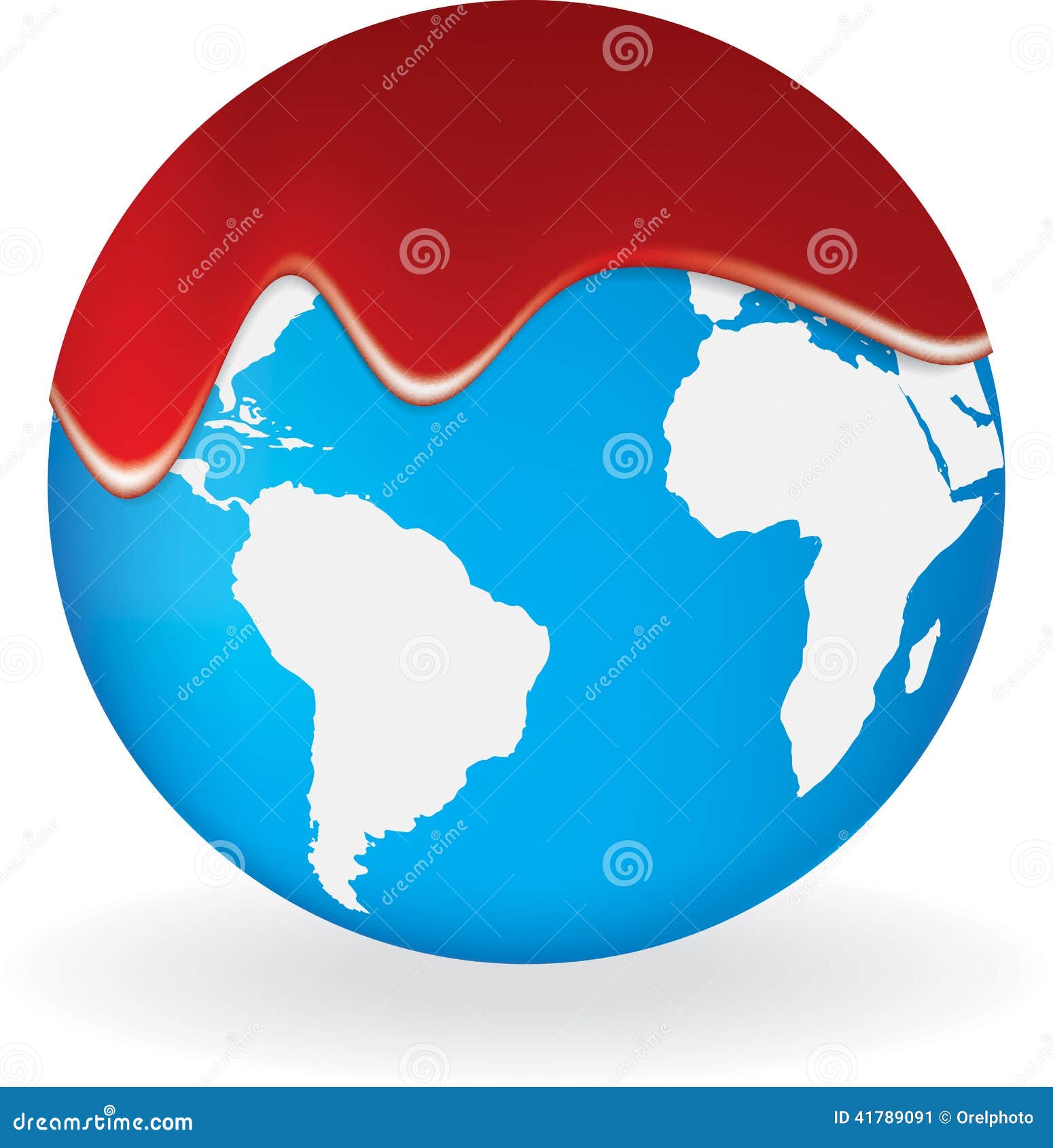 Blood On The Earth Stock Vector Image 41789091