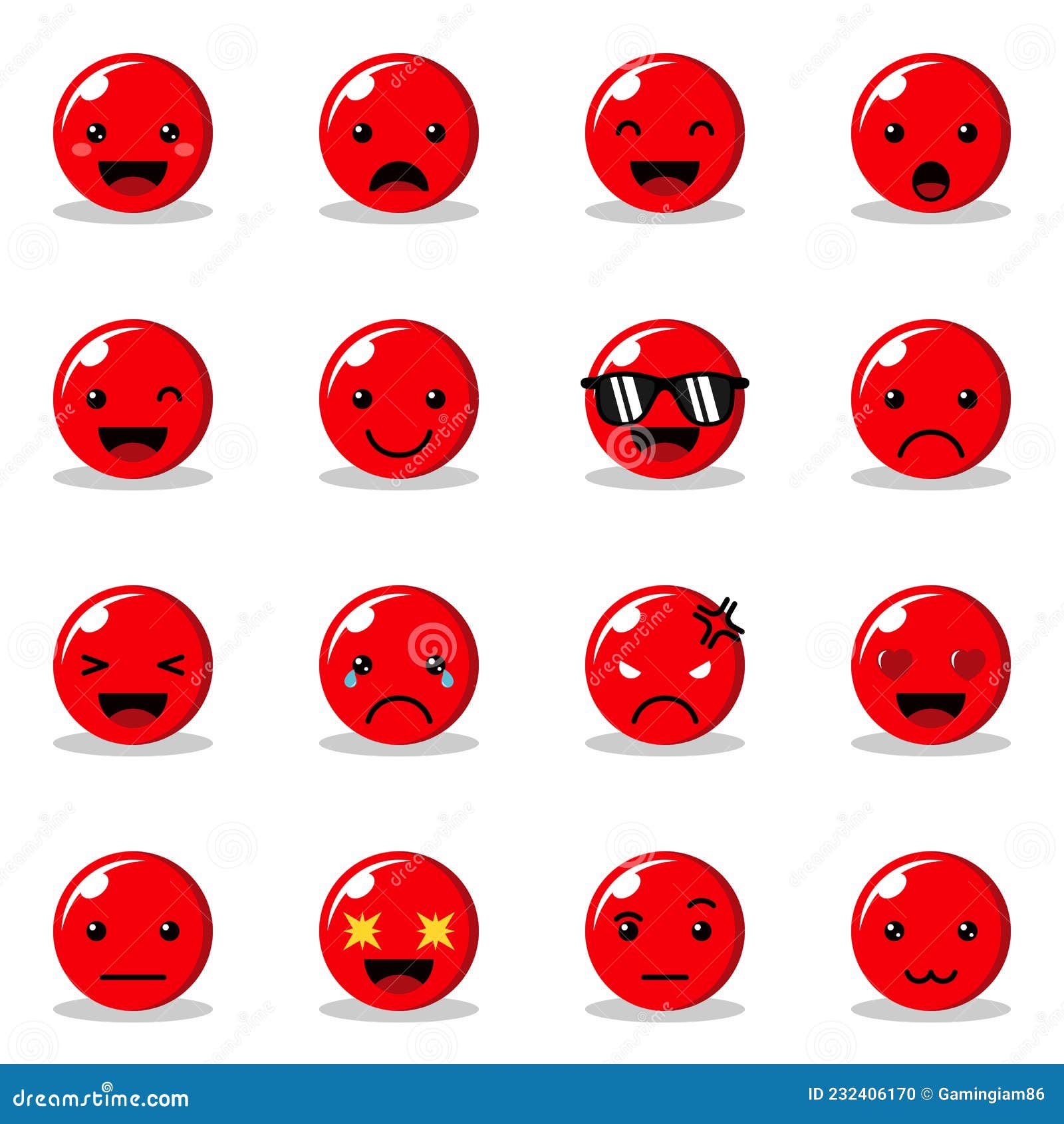 Blood Emoticon Character Icon for Apps Stock Vector Illustration of