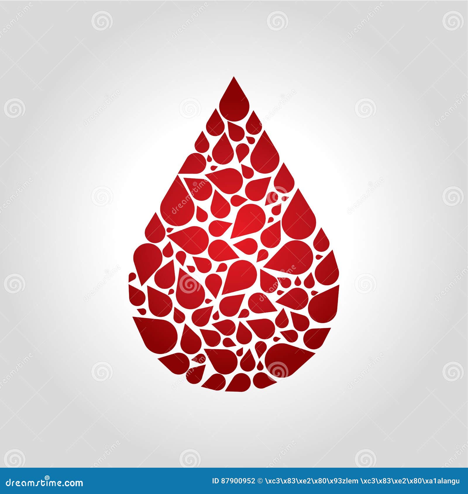 Blood Logo, Icon and Symbol Vector Illustration Stock Vector