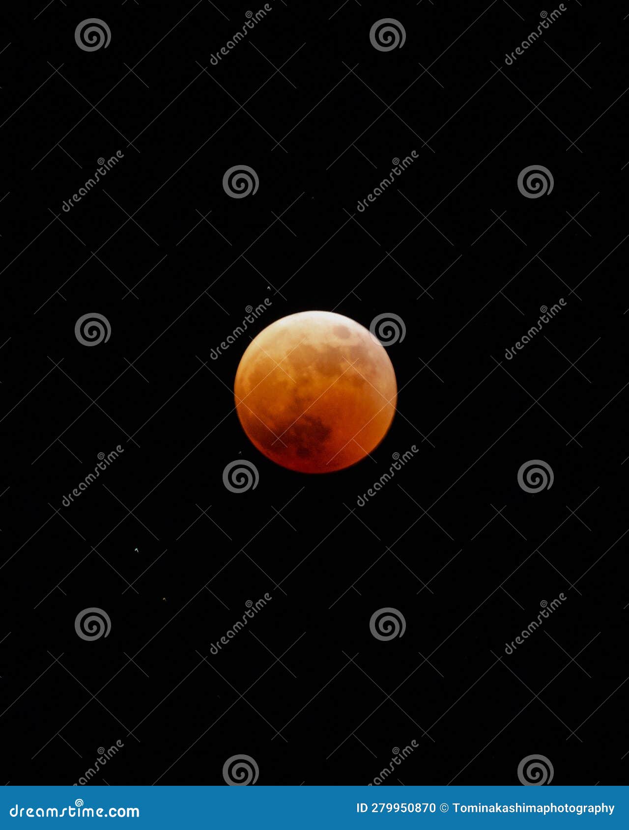 Blood Moon in the Night Sky Stock Photo - Image of night, crescent
