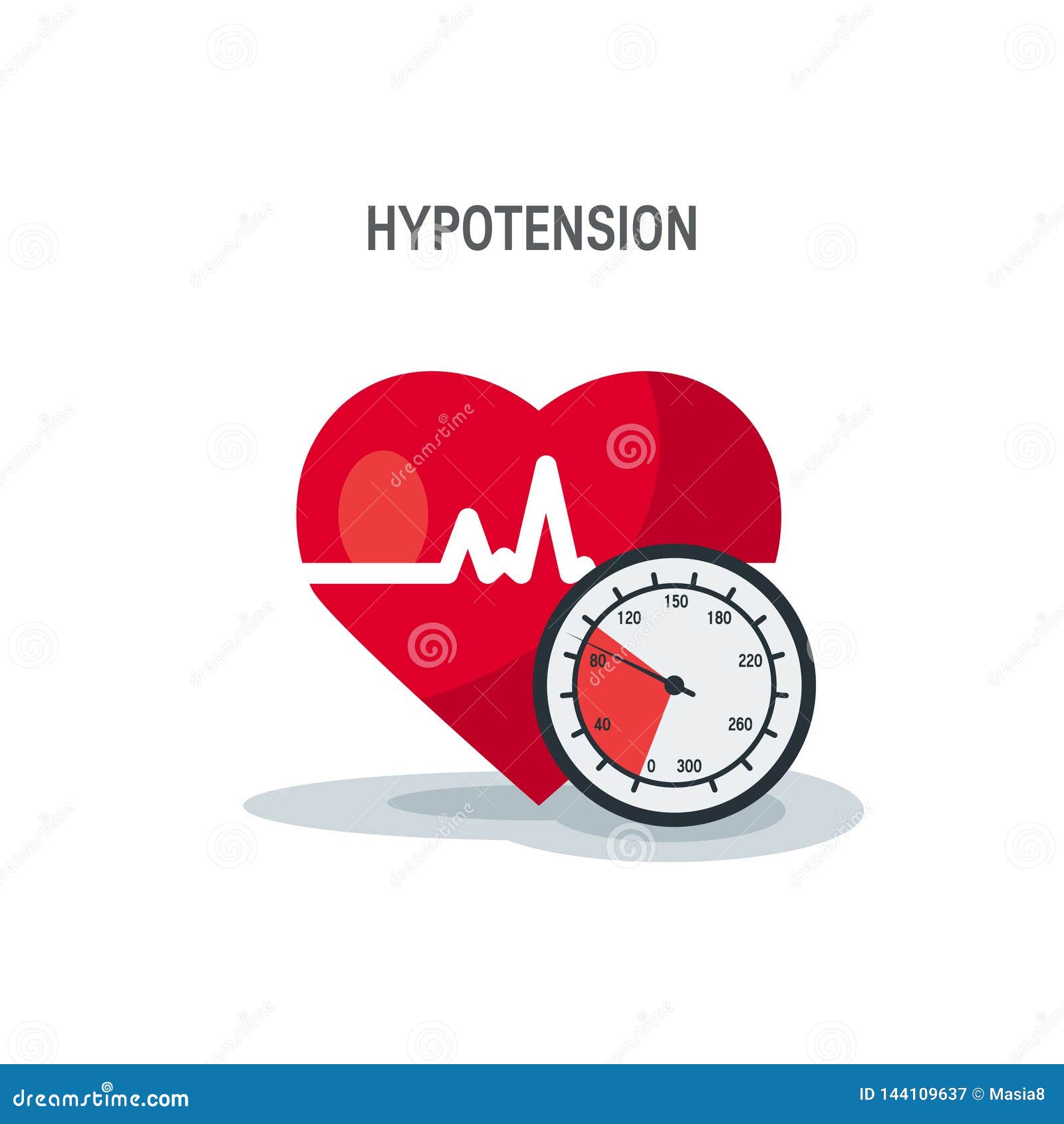 blood pressure concept in flat style, 