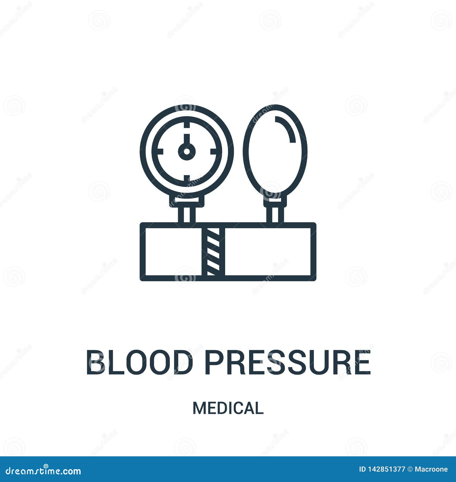 Blood pressure icon. Blood pressure linear symbol design from Health and  Medical collection. Stock Vector | Adobe Stock