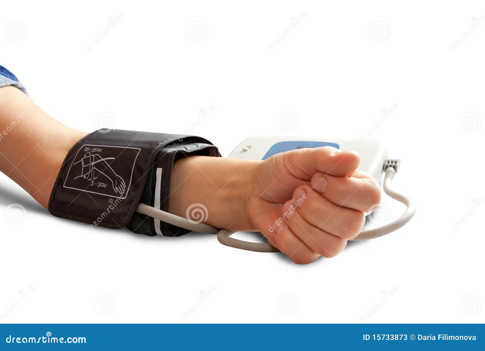 Included Tonometer Monitor With Normal Blood Pressure And Pulse