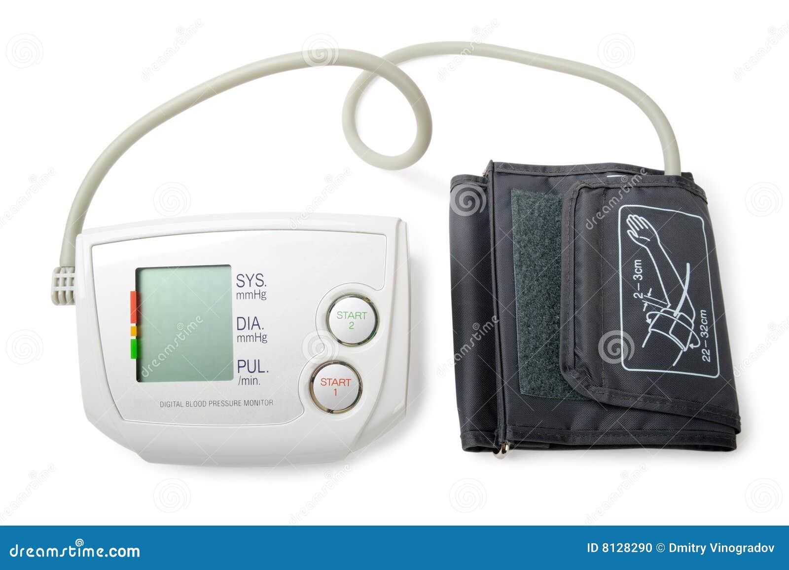 Included Tonometer Monitor With Normal Blood Pressure And Pulse