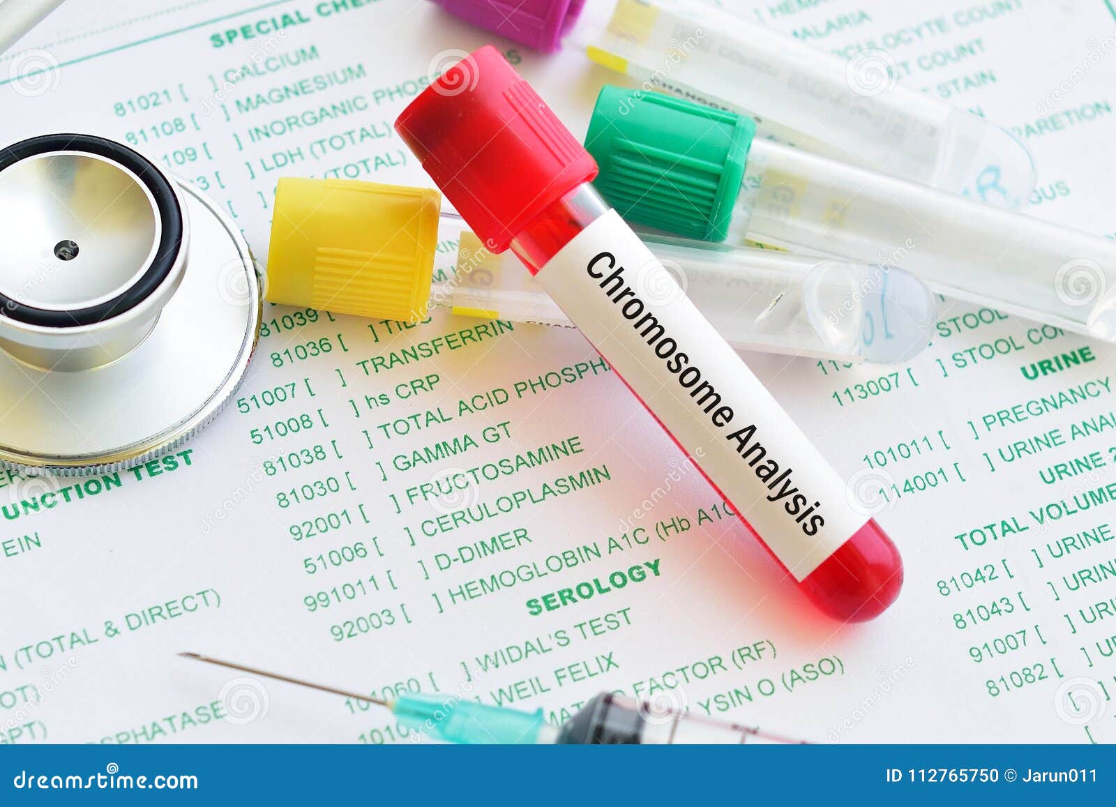 Blood Sample for Chromosome Test Stock Photo Image of paternity