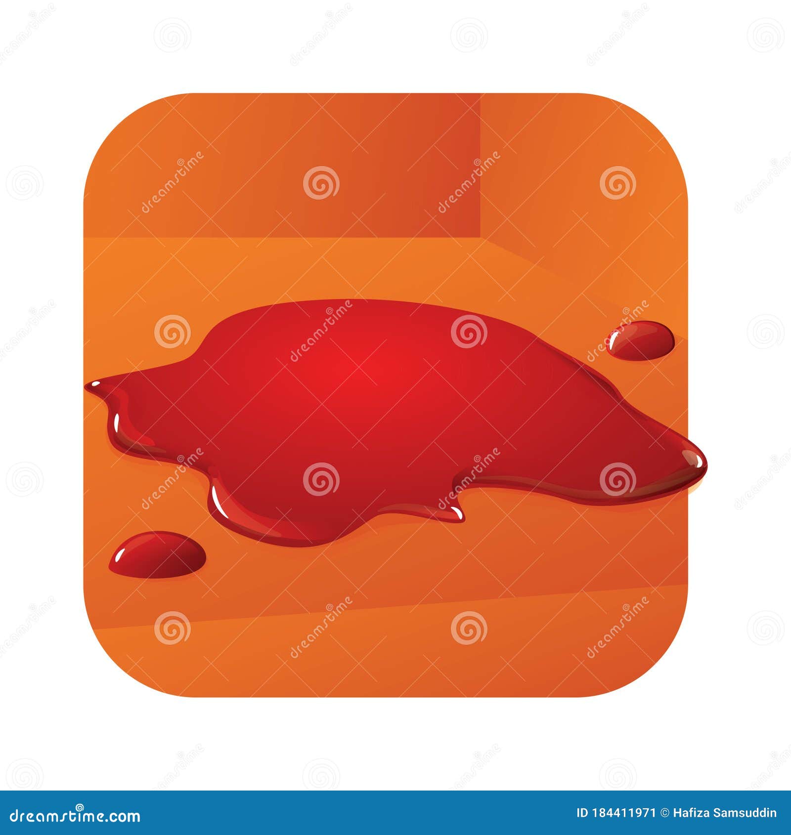 Blood Spatter. Vector Illustration Decorative Background Design Stock