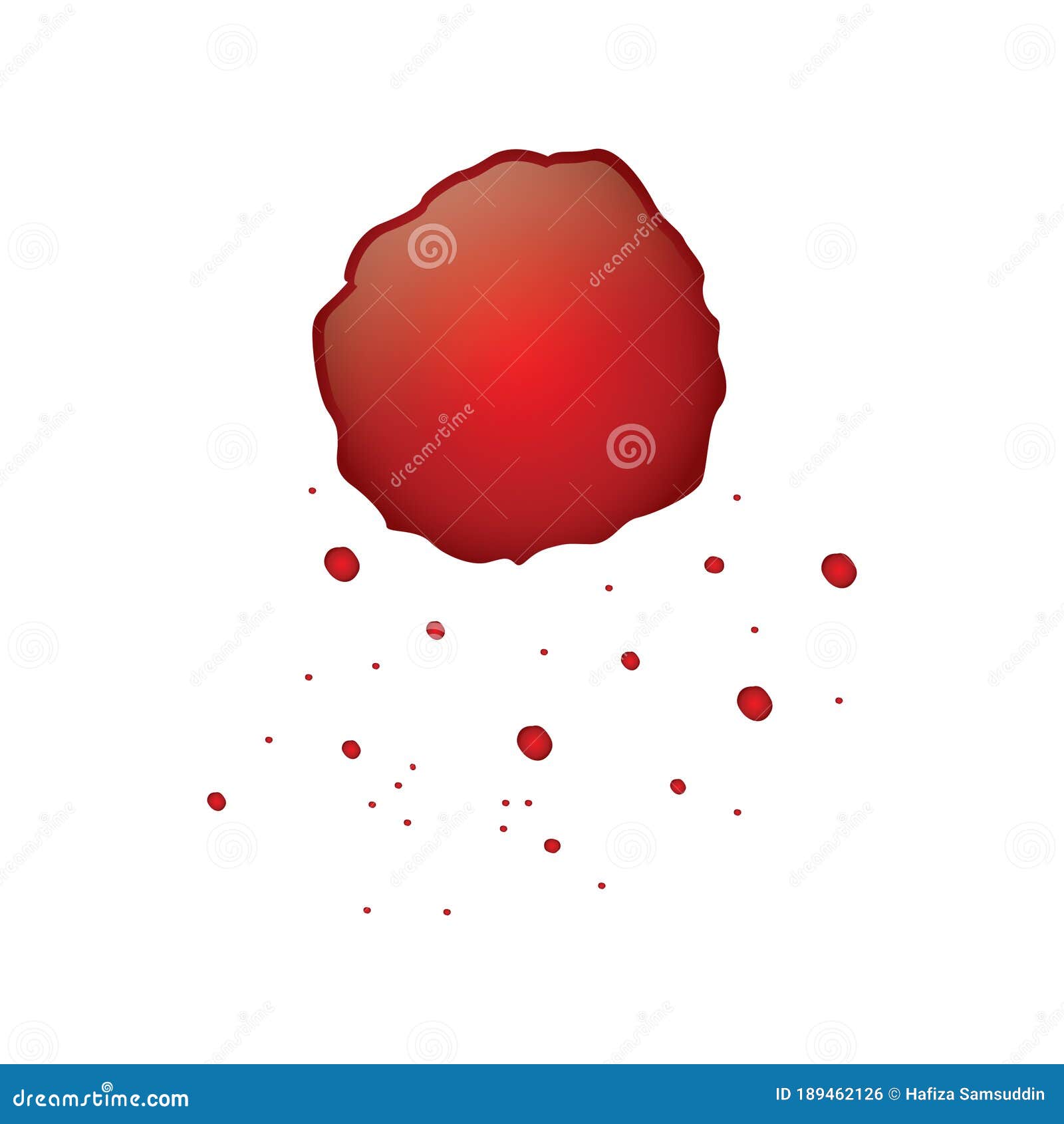 Blood Spatter. Vector Illustration Decorative Design Stock Vector