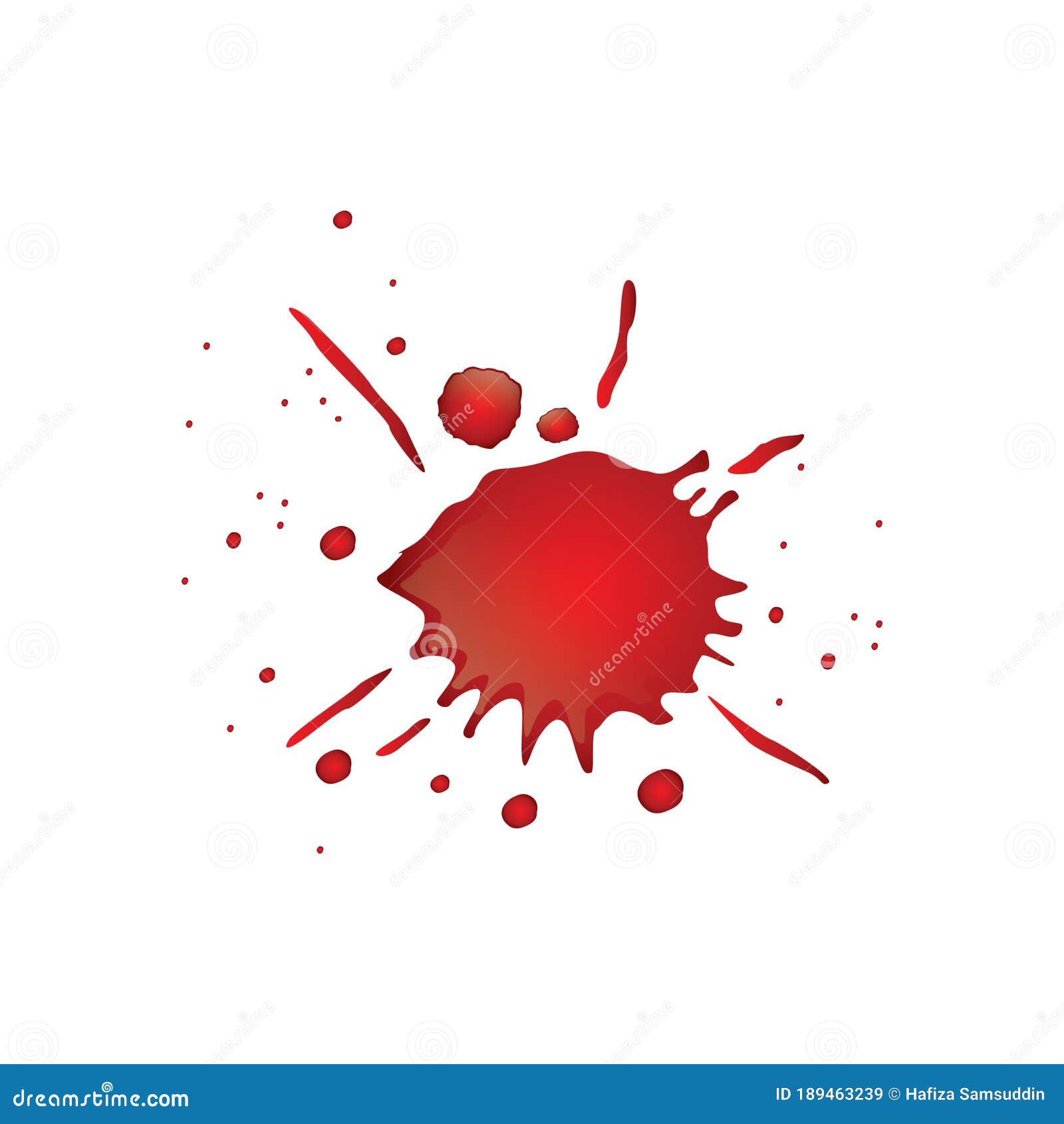 Blood Spatter. Vector Illustration Decorative Design Stock Vector