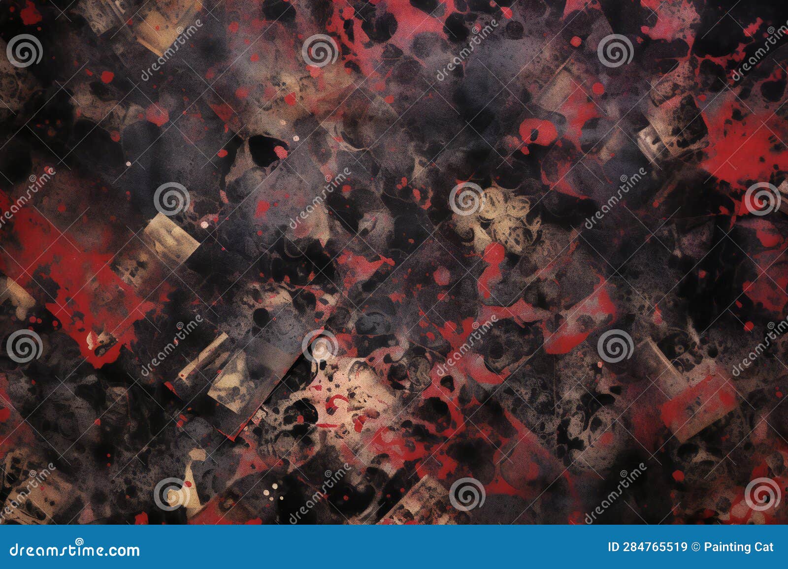 Blood Splatter Background, Black and Red Blood Splatter Background