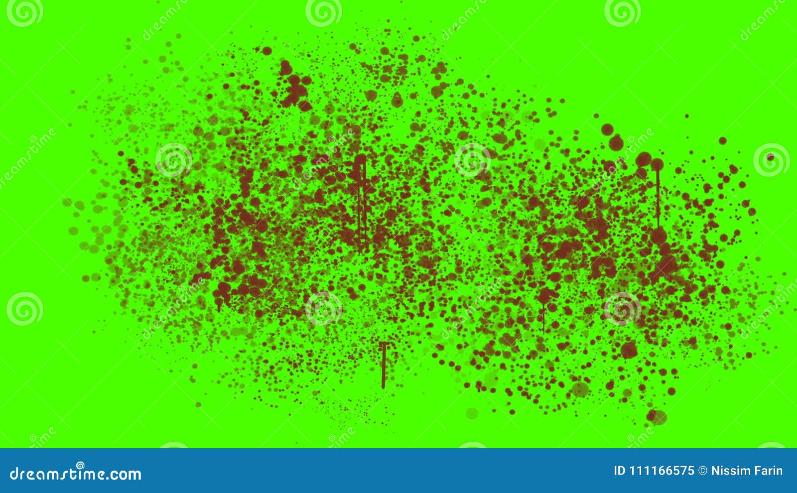 Blood Splatter Splashing on a Green Screen Stock Video - Video of gore