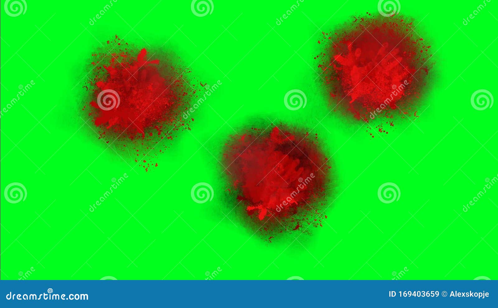 Blood Splatter on a Green Screen Stock Video - Video of contemporary