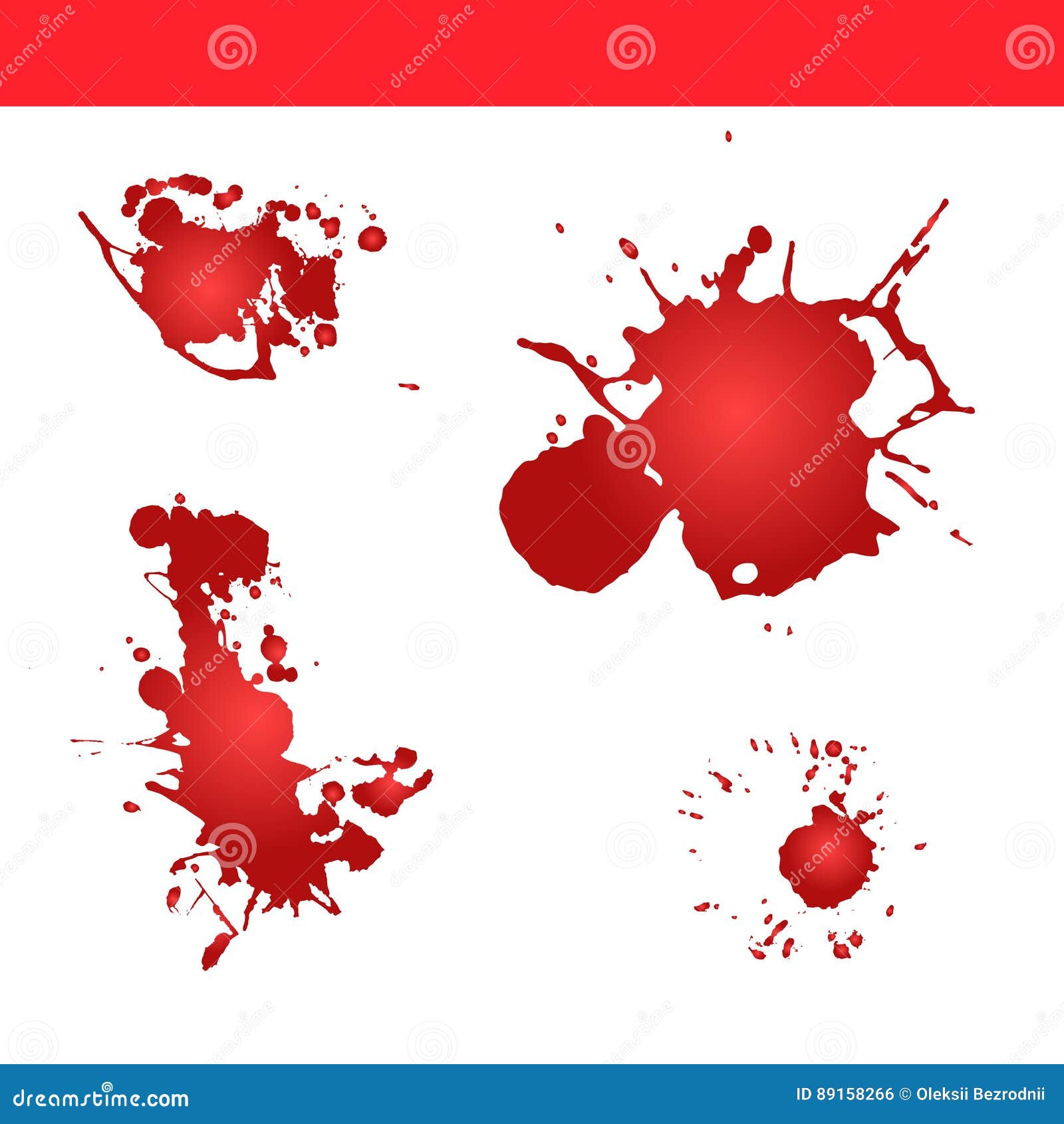 Blood Splatter Vector. Paint Splash 89158266