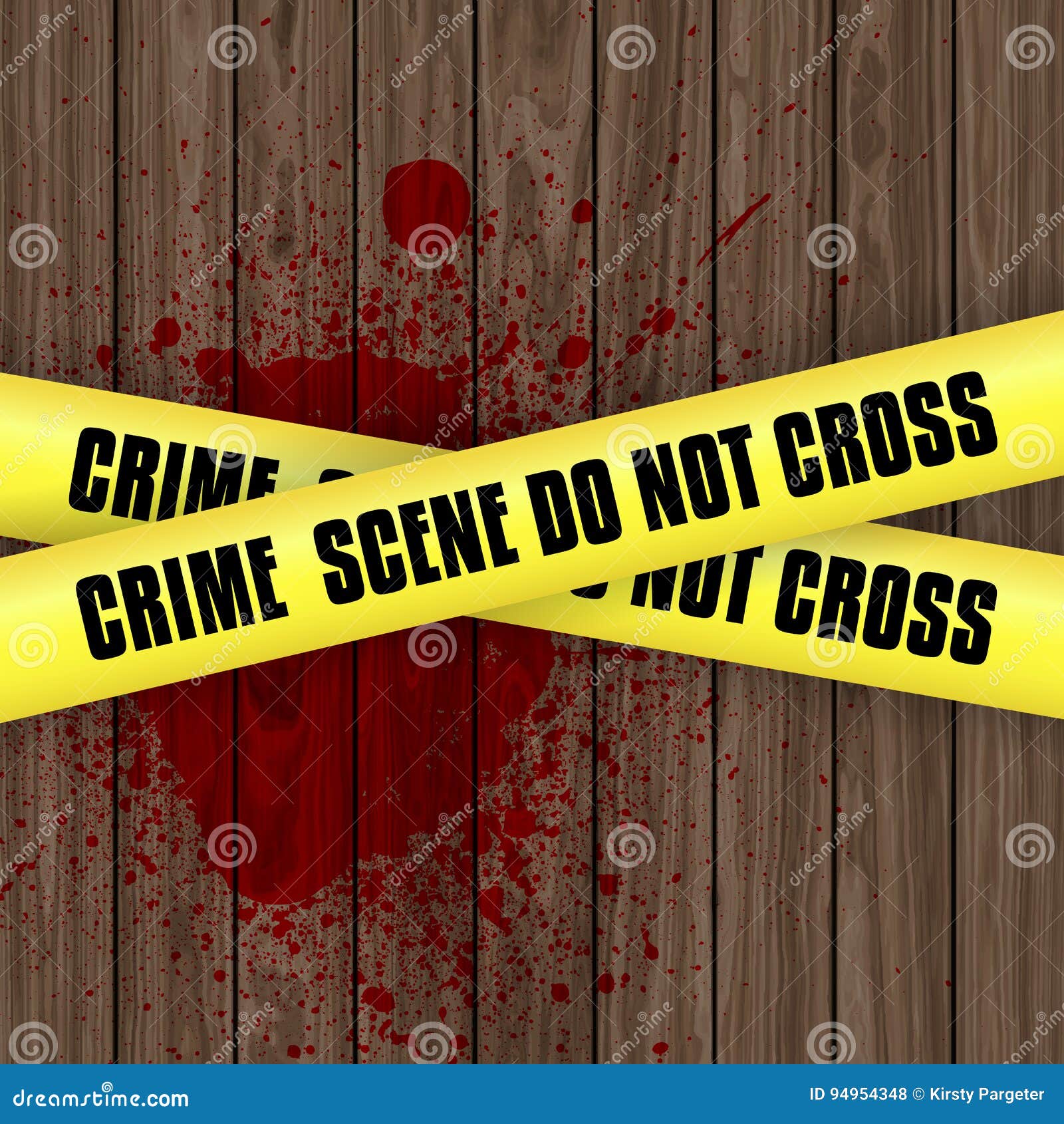 Home Décor Blood stains are red police line tape crime scene blood
